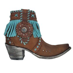 Old Gringo Ivanna 7" Fringe Leather Western Cowboy Boots